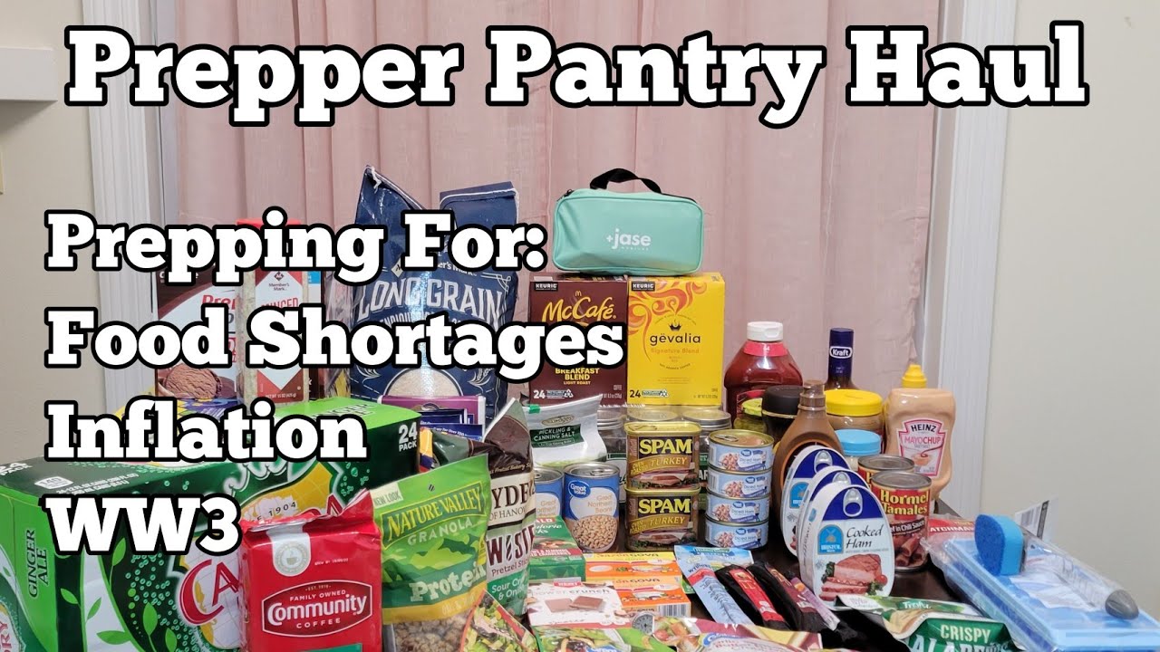 Prepper Pantry Haul Stock Up On Food Now Jase Medical Antibiotics