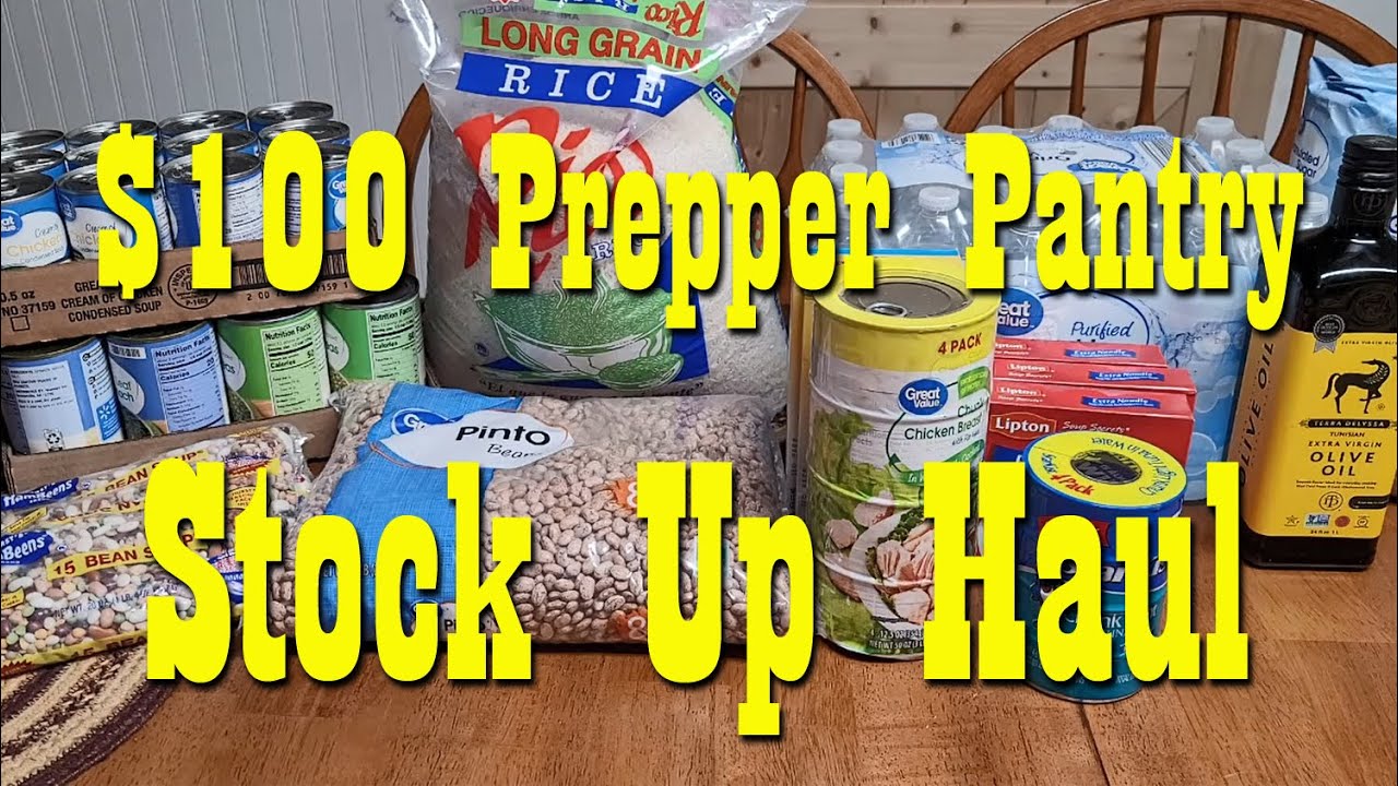 Prepper Pantry Stock Up Haul Food Storage Preparedness