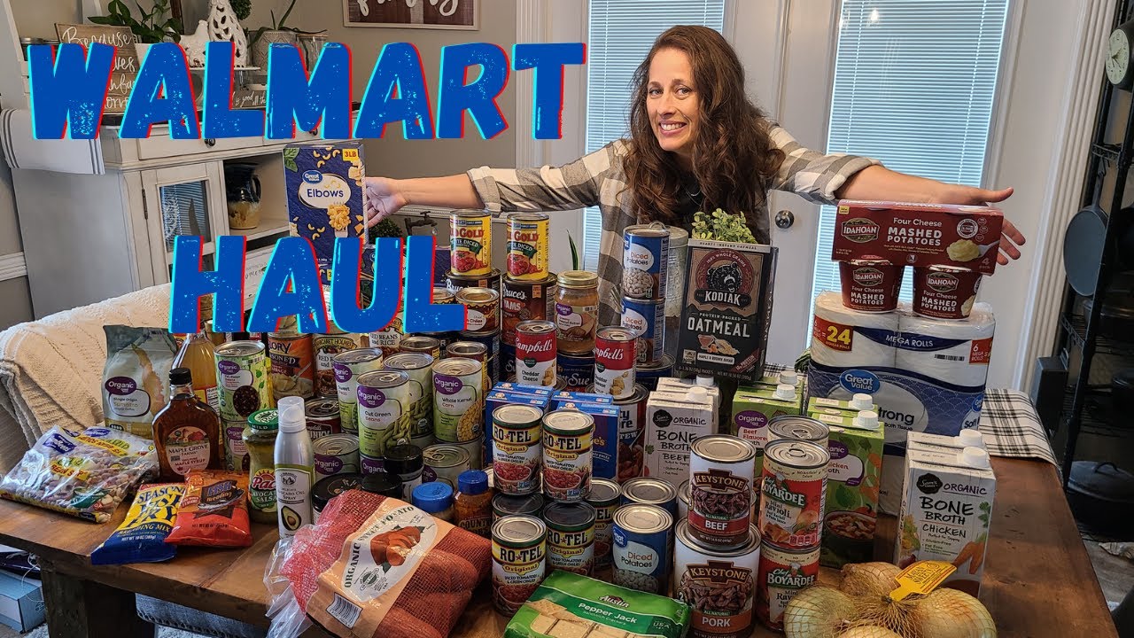 Walmart Grocery Haul Prepper Pantry Stockup Food Shortages