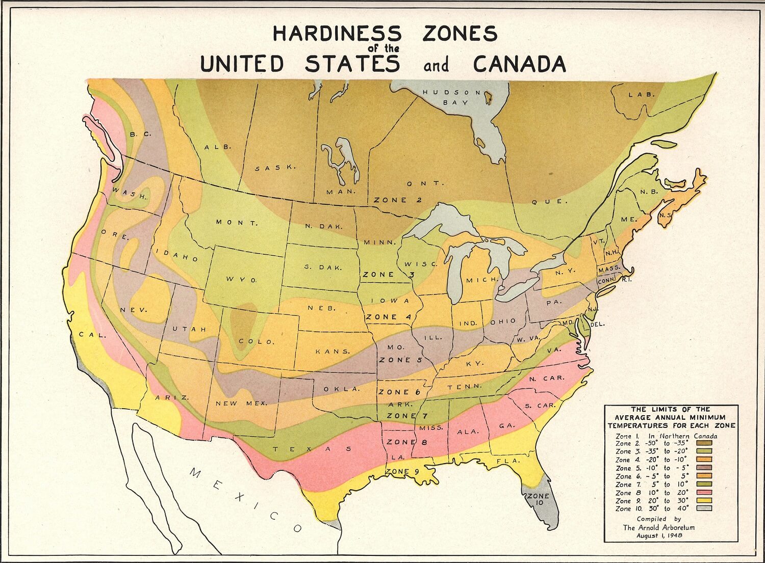 What Is The USDAs Plant Hardiness Zone Map 