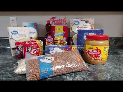 Poor Mans Prepper Food Haul | Prepper Haul | Prepping On A Budget ...