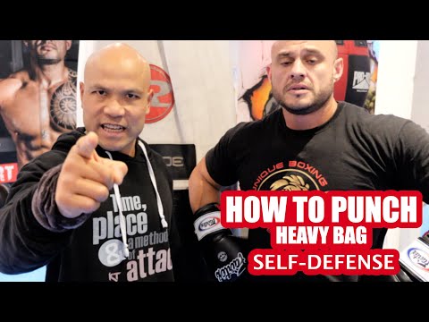 How To Punch Heavy Bag | Self Defence - TheWorldOfSurvival.Com