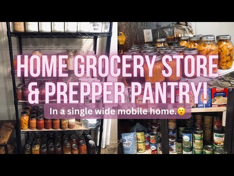 HOW I BUILD AN AT HOME GROCERY STORE & PREPPER PANTRY / MOBILE HOME ...