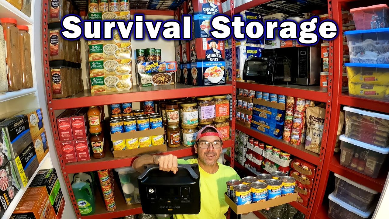 Wow Prepper Pantry Survival Food Storage Ecoflow Power Generator And Garden Harvest 2285